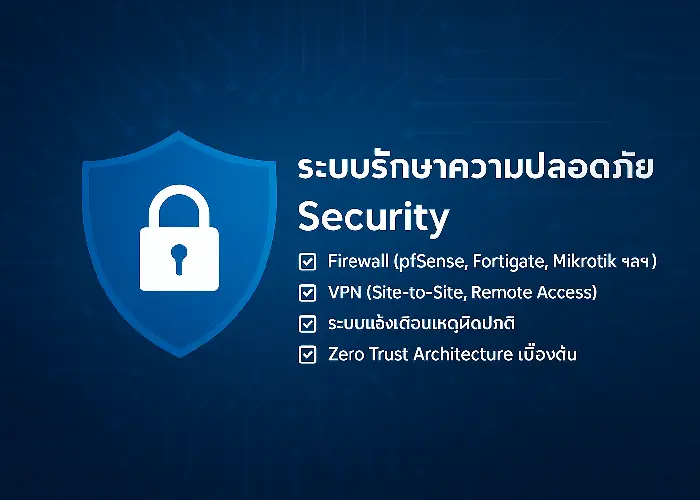 ระบบรักษาความปลอดภัย Network Security